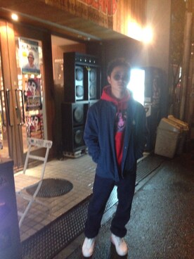 「palace」｜「アイテム（その他アウター）」を使った、sssssさん（メンズ・171cm）の冬コーディネート