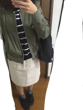 「アイテム（アナログ腕時計、ピンク系）」を使った、mugiさん（レディース・160cm）の春コーディネート