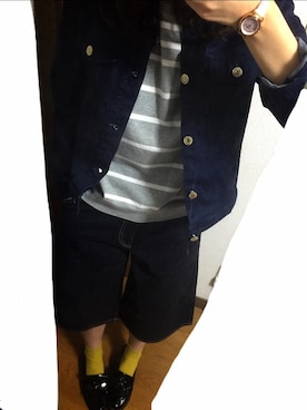 「アイテム（アナログ腕時計、ピンク系）」を使った、mugiさん（レディース・160cm）の春コーディネート