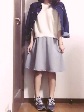 「おめかしコーデ」｜mugiさん（レディース・160cm）の春コーディネート