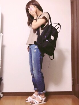 mugiさん（レディース・160cm）の夏コーディネート