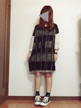 「STUDIOUS（ステュディオス）のアイテム（腕時計）」を使った、mugiさん（レディース・160cm）の秋コーディネート