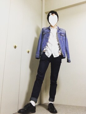 「HARE（ハレ）のアイテム（ソックス/靴下）」を使った、mugi.stさん（メンズ・171cm）の秋コーディネート