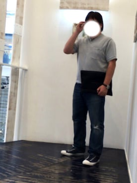 「LAD BY DEMYLEE（ラッドバイデミリー）のアイテム（トップス）」を使った、dbcoolさん（メンズ・173cm）の春コーディネート