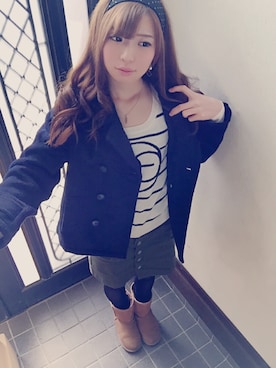 きゃなこさん（レディース・162cm）の冬コーディネート