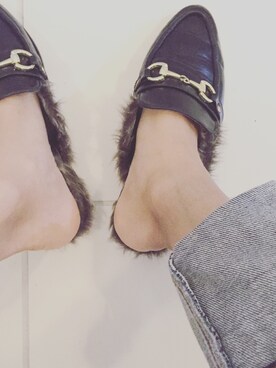 「VINTAGE（ヴィンテージ）のアイテム（モカシン/デッキシューズ）」を使った、MaYさん（レディース・157cm）の秋コーディネート