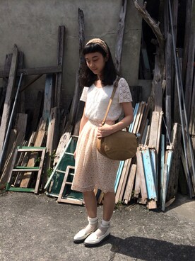 「je（ジェイイー）のアイテム」を使った、チャオさん（レディース・168cm）の春コーディネート