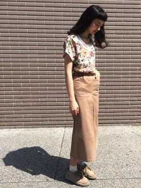 「catworld（キャットワールド）のアイテム」を使った、チャオさん（レディース・168cm）の夏コーディネート