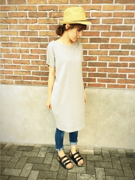 「7月WEAR夏のサンダル祭り」｜「アイテム（ワンピース/ドレス）」を使った、ricky.yさん（レディース・158cm）の夏コーディネート
