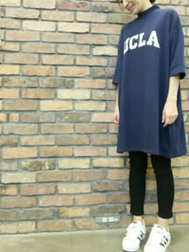 「UCLA（ユーシーエルエー）のアイテム（ワンピース/ドレス）」を使った、ricky.yさん（レディース・158cm）の秋コーディネート
