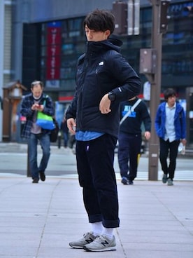 「アイテム（マウンテンパーカー）」を使った、nakamuさん（メンズ・171cm・20代）の秋コーディネート