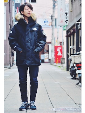 「ノースフェイス」｜nakamuさん（メンズ・171cm）の秋コーディネート