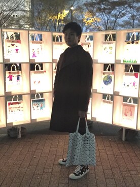 「COMME CA ISM（コムサイズム）のアイテム（その他アウター）」を使った、タコさん（メンズ・174cm）の冬コーディネート