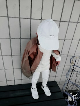 「アイテム（カバーオール）」を使った、ＭＲＮ 3ﾁﾙﾄﾞさん（キッズ・90cm）の秋コーディネート