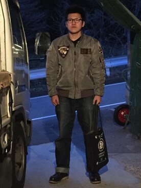 「EVISU（エヴィス）のアイテム（その他パンツ）」を使った、UGさん（メンズ・173cm）の春コーディネート