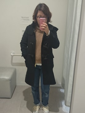 「URBAN RESEARCH（アーバンリサーチ）のアイテム（ダッフルコート）」を使った、sumさん（レディース・158cm）の冬コーディネート