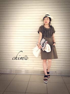 「Paradise Picnic（パラダイスピクニック）のアイテム（ライダースジャケット）」を使った、chim♧さん（レディース・147cm）の春コーディネート