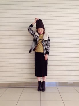 「アイテム（ブーティ）」を使った、chim♧さん（レディース・147cm・20代）の秋コーディネート