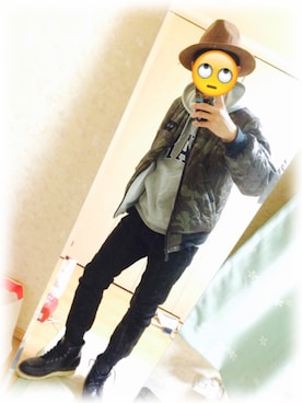 「アイテム（ブルゾン）」を使った、ゆーじぇーさん（メンズ・173cm・10代）の秋コーディネート