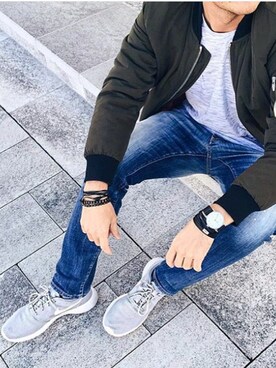 「Safari」｜「アイテム（その他）」を使った、Sさん（メンズ・170cm）の秋コーディネート