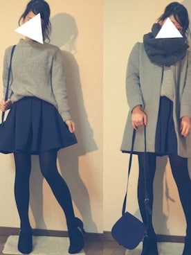 「アベイル」｜「アイテム（ブーティ）」を使った、hiさん（レディース・161cm）の冬コーディネート