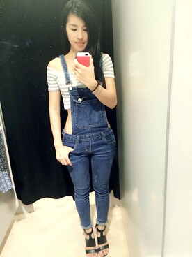 「PULL&BEAR（プルアンドベア）のアイテム（パンプス）」を使った、Cathy/千千さん（レディース・157cm）の夏コーディネート