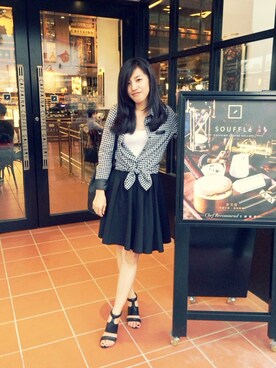 「PULL&BEAR（プルアンドベア）のアイテム（パンプス）」を使った、Cathy/千千さん（レディース・157cm）の秋コーディネート