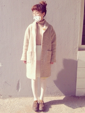 「アイテム（その他シューズ）」を使った、satouさん（レディース・158cm）の冬コーディネート