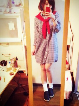 「LEPSIM（レプシィム）の【LEPSIM】インヒールスリッポンSS 537118（その他シューズ、ブラック系）」を使った、ろいさん（レディース）の夏コーディネート