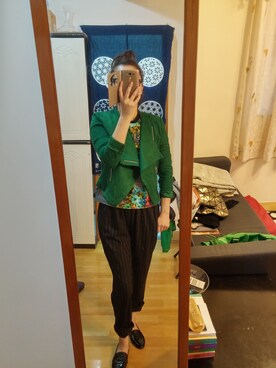 「COCOON（コクーン）のアイテム」を使った、tracy chiuさん（レディース・168cm）の秋コーディネート