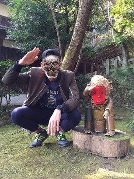 「EDIFICE（エディフィス）のアイテム（スウェット）」を使った、i-am-ryoさん（メンズ・182cm）の冬コーディネート
