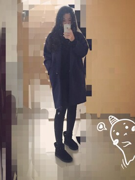 「Hot Soxのアイテム」を使った、Bal• J 💭さん（レディース・163cm）の冬コーディネート