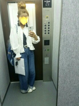 「タッセルイヤリング」｜saeさん（レディース・160cm）の秋コーディネート