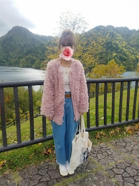 「ネコ」｜「アイテム（バレエシューズ）」を使った、saeさん（レディース・162cm）の秋コーディネート