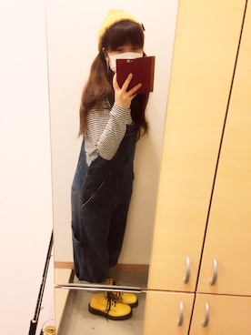 「aiko」｜「アイテム（オールインワン・サロペット）」を使った、りぃさん（レディース・158cm）の春コーディネート