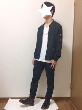 「ユナイテッドアローズ」｜「アイテム（ブルゾン）」を使った、chimaさん（メンズ・170cm）の秋コーディネート