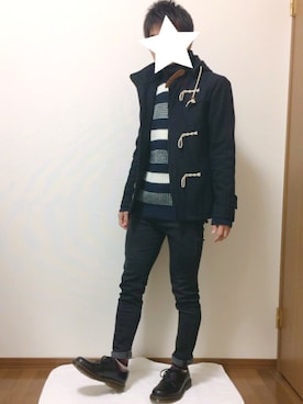 「JOURNAL STANDARD（ジャーナルスタンダード）のアイテム（ダッフルコート）」を使った、chimaさん（メンズ・170cm）の秋コーディネート