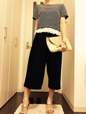 「DHOLIC（ディーホリック）のアイテム（ブレスレット）」を使った、しいさん（レディース・150cm）の夏コーディネート