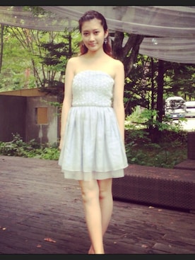 「MERCURYDUO（マーキュリーデュオ）のアイテム（ドレス）」を使った、酒井 景都さん（レディース・160cm）の秋コーディネート