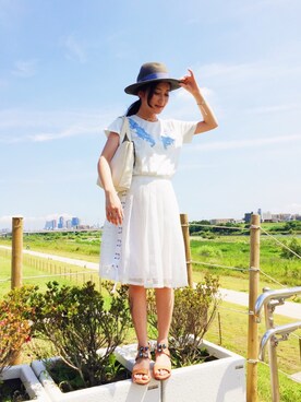 白スカート の人気ファッションコーディネート 季節 6月 8月 Wear