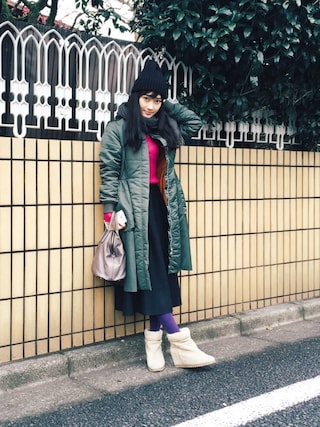 Furfur ファーファー の エコファーチェックダウン ダウンジャケット コート Wear