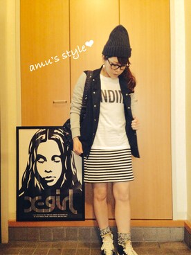 amuさん（レディース・151cm）の春コーディネート