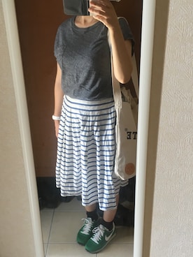 「ムック本」｜「アイテム（アナログ腕時計）」を使った、manamiさん（レディース・157cm）の夏コーディネート
