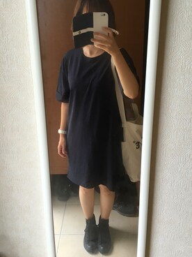 「ムック本」｜「アイテム（ワンピース/ドレス）」を使った、manamiさん（レディース・157cm）の秋コーディネート