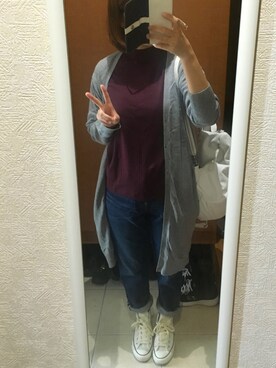 「OZOC（オゾック）のアイテム（バックパック/リュック）」を使った、manamiさん（レディース・157cm）の秋コーディネート