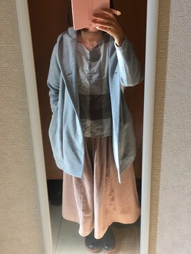 「OZOC（オゾック）のアイテム（バックパック/リュック）」を使った、manamiさん（レディース・157cm）の秋コーディネート