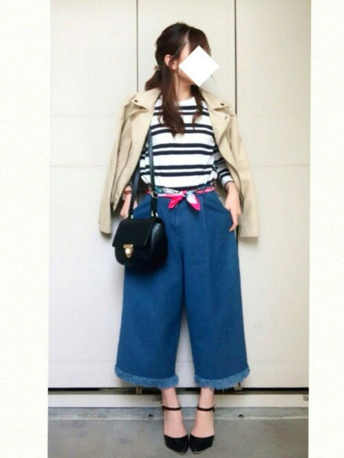 夏ガウチョは デニム が大本命 素材を変えるとこなれ度アップ Sheryl シェリル ファッションメディア