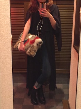 「DHOLIC（ディーホリック）のアイテム（ブルゾン）」を使った、XXNAさん（レディース・153cm）の秋コーディネート
