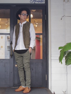 「JOLI（ジョリ）のアイテム（シューズ）」を使った、Kyohei Akitaさん（メンズ・179cm）の冬コーディネート