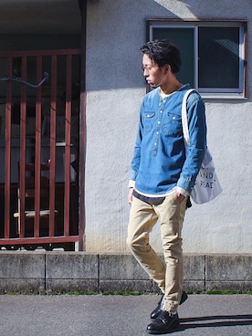 「JOLI（ジョリ）のアイテム（シューズ）」を使った、Kyohei Akitaさん（メンズ・179cm）の冬コーディネート